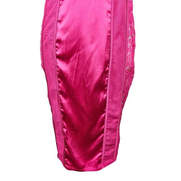 Fashion Nova Melinna Satin Dress – Pink Medium - Picture 5 of 15